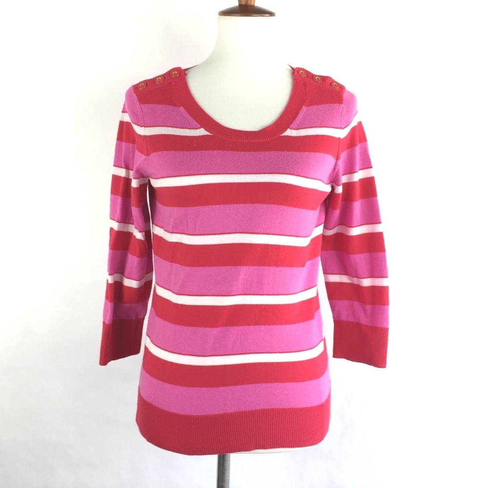 ✅5 For $25! Banana Republic Striped Cotton Sweater